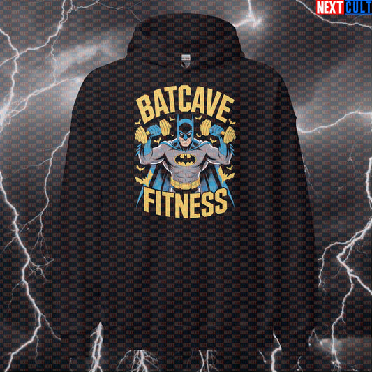 Batcave Fitness Funny Gym Hoodie Pump Cover Hooded Sweatshirt for Lifters Batman Workout Pullover Top Hoodies Next Cult Brand