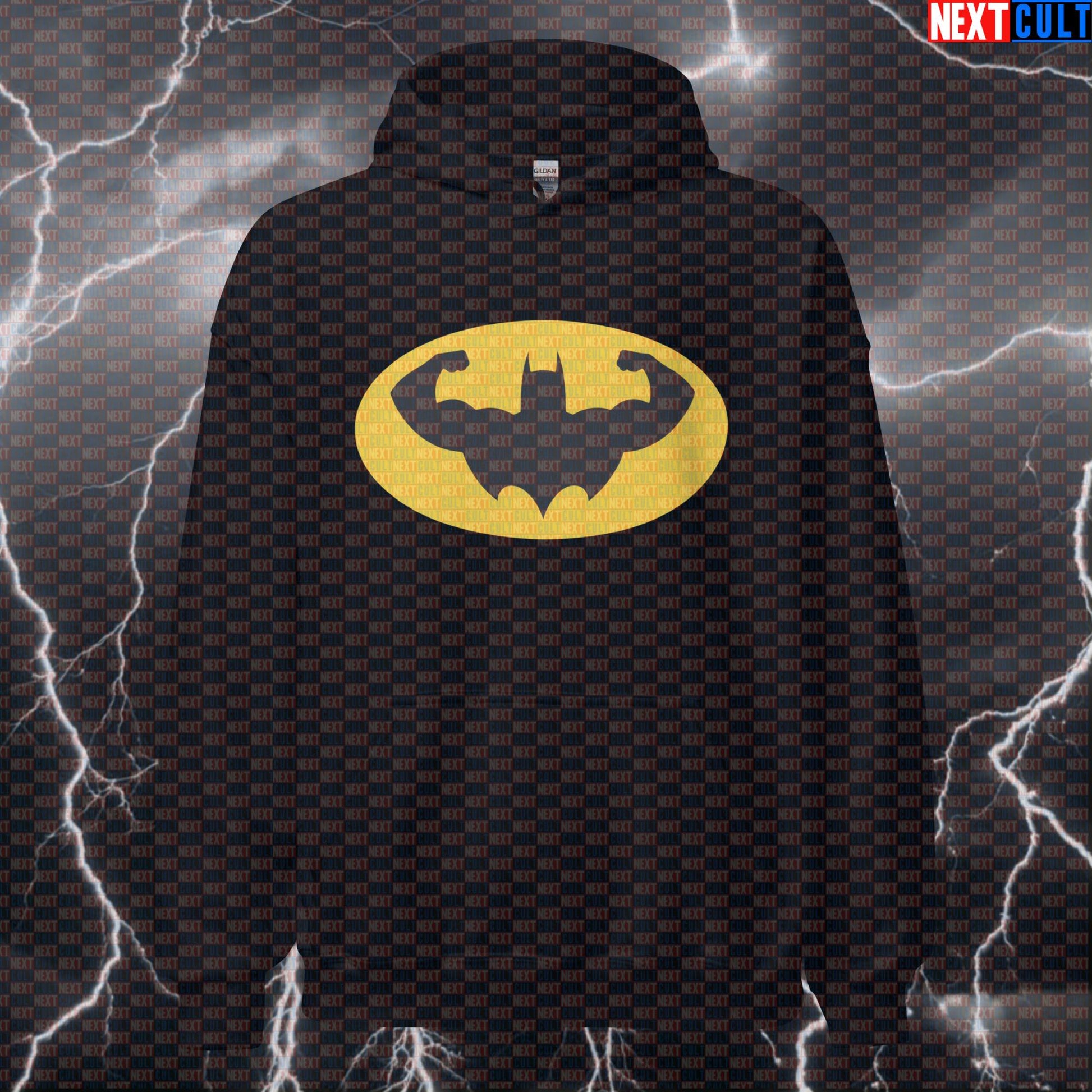 Funny Swole Batman Gym Hoodie Pump Cover Hooded Sweatshirt Pullover Workout Hoodie for Gymbros Lifters Hoodies Next Cult Brand