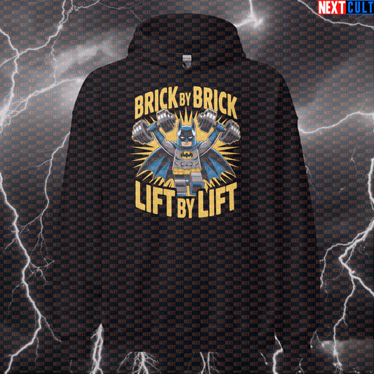 Funny LEGO Batman Gym Hoodie Pump Cover Pullover Hooded Sweatshirt for Gym Bros Brick Workout Meme Top Hoodies Next Cult Brand