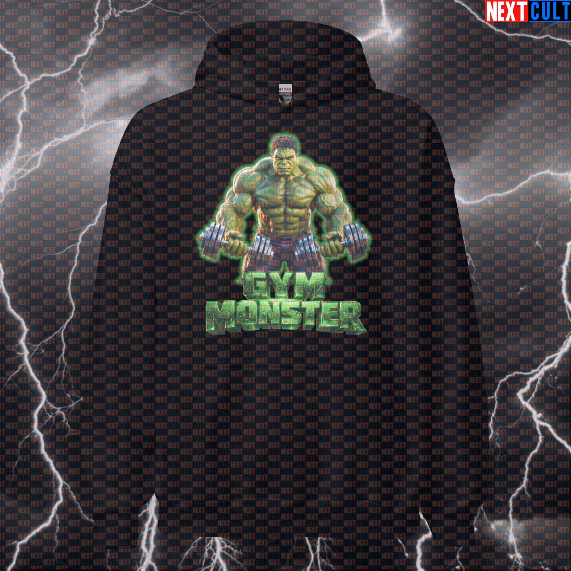 Gym Monster Hulk Funny Gym Hoodie Workout Hoodie Fitness Bodybuilding Muscle Meme Hoodies Next Cult Brand