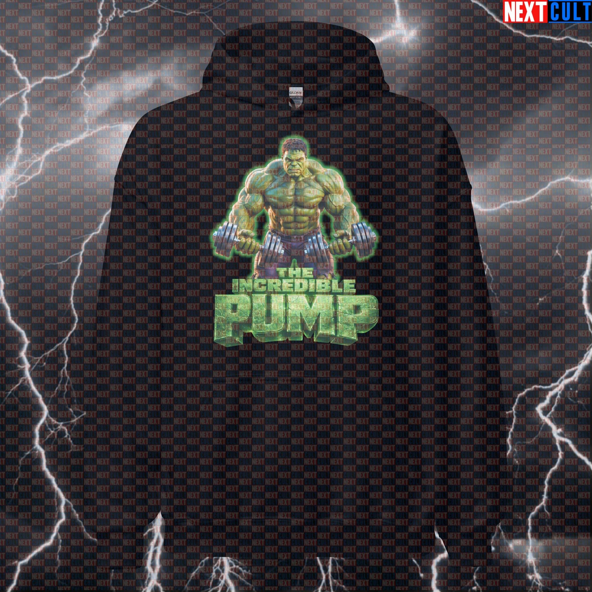 The Incredible Pump Hulk Funny Gym Hoodie Workout Hoodie Fitness Bodybuilding Muscle Humor Hoodies Next Cult Brand
