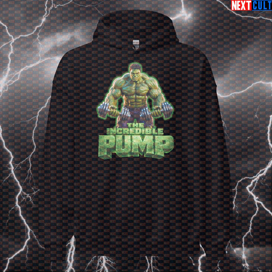 The Incredible Pump Hulk Funny Gym Hoodie Workout Hoodie Fitness Bodybuilding Muscle Humor Hoodies Next Cult Brand