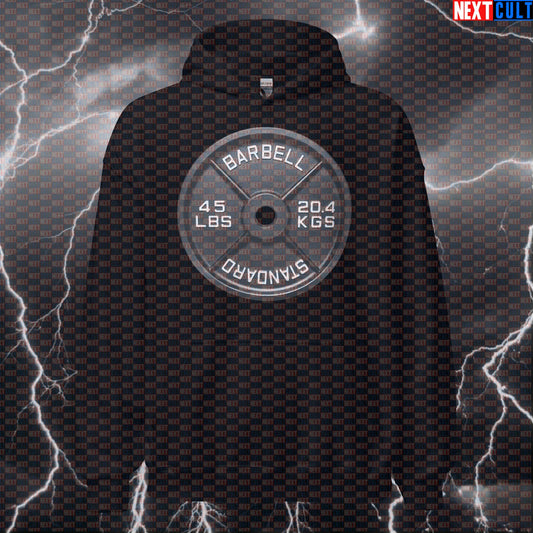 45LB Metal Weight Plate Funny Gym Hoodie Barbell Standard Lifting Workout Hoodie Fitness Hoodies Next Cult Brand