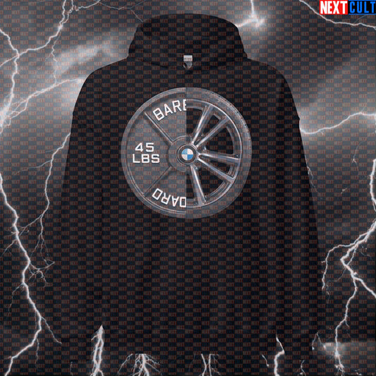 Car Wheel Weight Plate Funny Gym Hoodie 45LB Plate Cars & Weights Workout Hoodie Fitness Hoodies Next Cult Brand