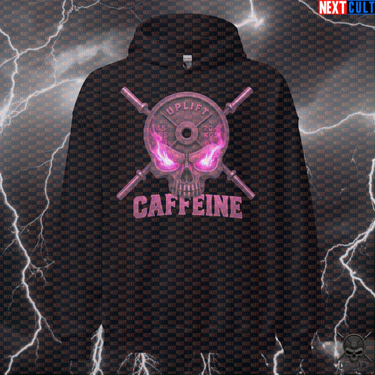 Caffeine Skull Hoodie Hardcore Coffee Gym Pullover for Lifters Crazy Workout Energy Hoodies Next Cult Brand