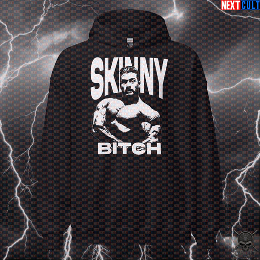 Skinny Bitch Chris Bumstead Gym Hoodie | Funny CBUM Bodybuilding Meme Workout Hooded Sweatshirt Hoodies Next Cult Brand