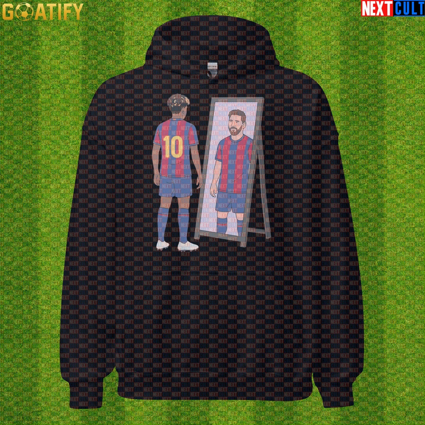 Lamine Yamal Hoodie – Future Superstar Mirror Meme Pullover for Barcelona Match Days Black Next Cult Brand