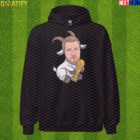 Harry Kane Hoodie – Future World Cup Champion Pullover for England Three Lions Fans Black Next Cult Brand
