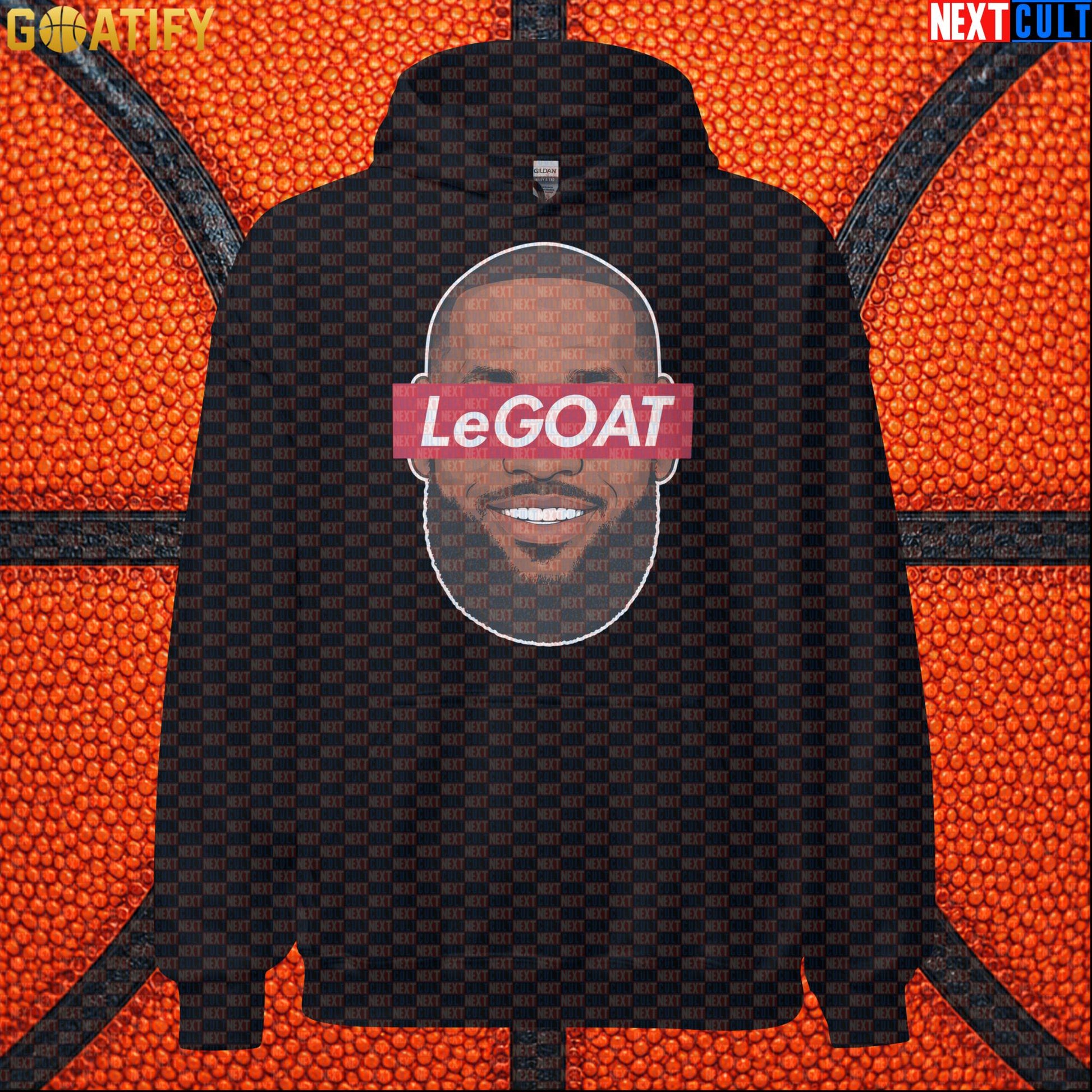 LeBron James Hoodie – LeGOAT Streetwear Pullover Gift for Basketball Fans and NBA Game Days |  | ["Basketball", "Cleveland Cavaliers", "LeBron James", "Los Angeles Lakers", "Miami Heat", "NBA"]