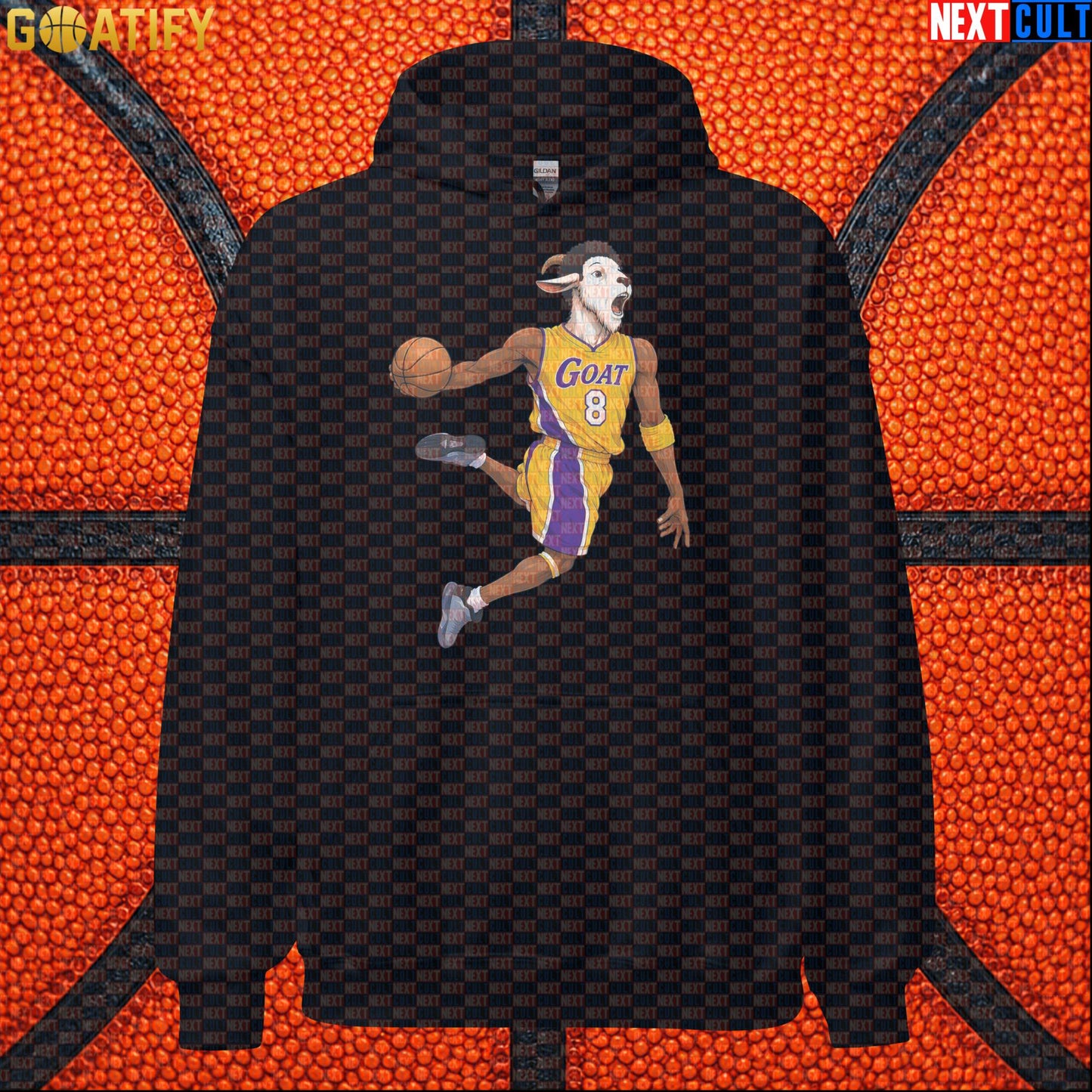 Kobe Bryant Hoodie – Young Kobe No. 8 Dunking GOAT Pullover for Lakers Basketball Fans |  | ["Basketball", "Kobe Bryant", "Los Angeles Lakers", "NBA"]