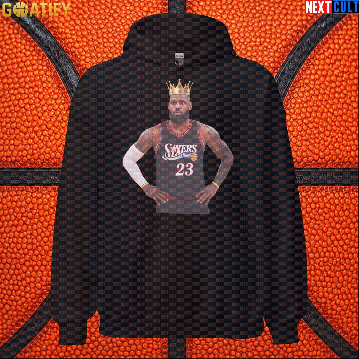 LeBron James Hoodie – King of Philadelphia 76ers Basketball Pullover for NBA Fans & Gifts |  | ["Basketball", "LeBron James", "NBA", "Philadelphia 76ers"]