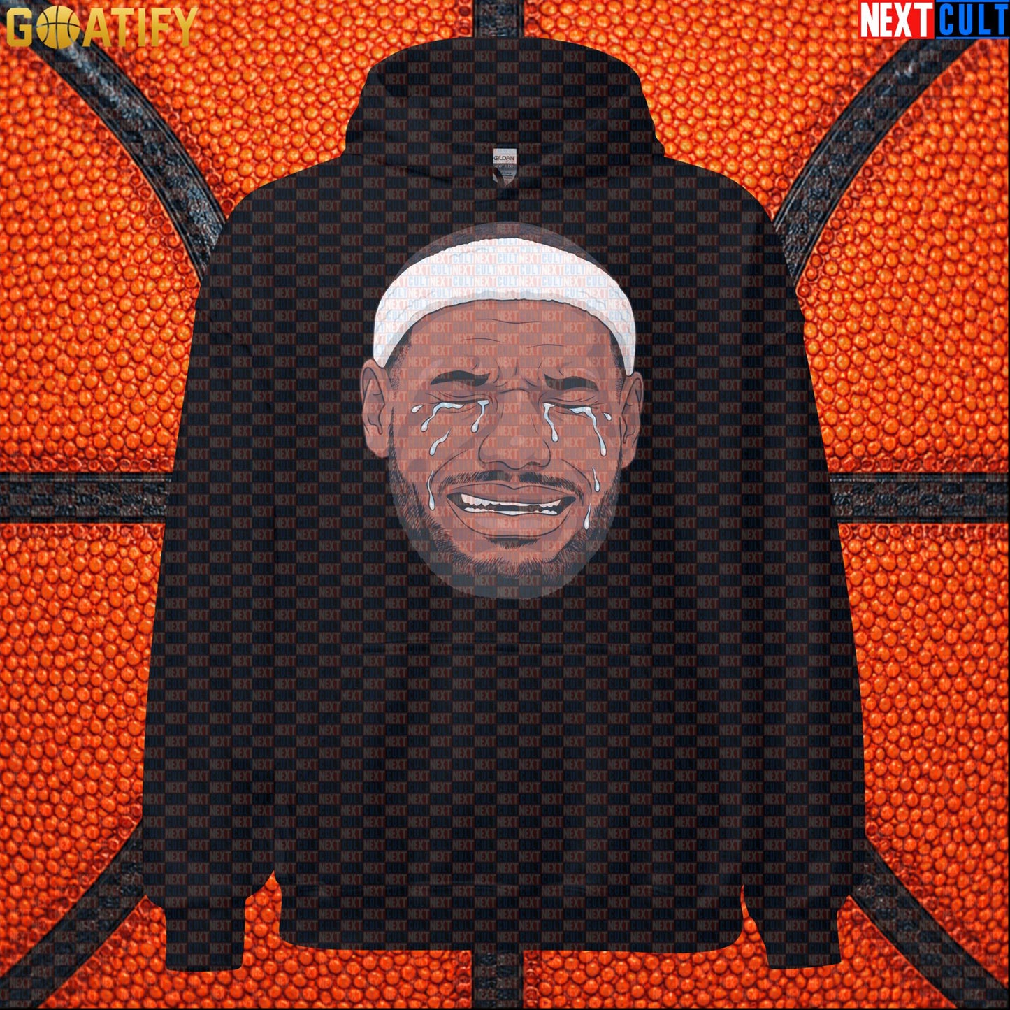 Crying LeBron Meme Hoodie – Funny NBA Basketball Pullover Game Day Gift for Sports Fans |  | ["Basketball", "LeBron James", "NBA"]