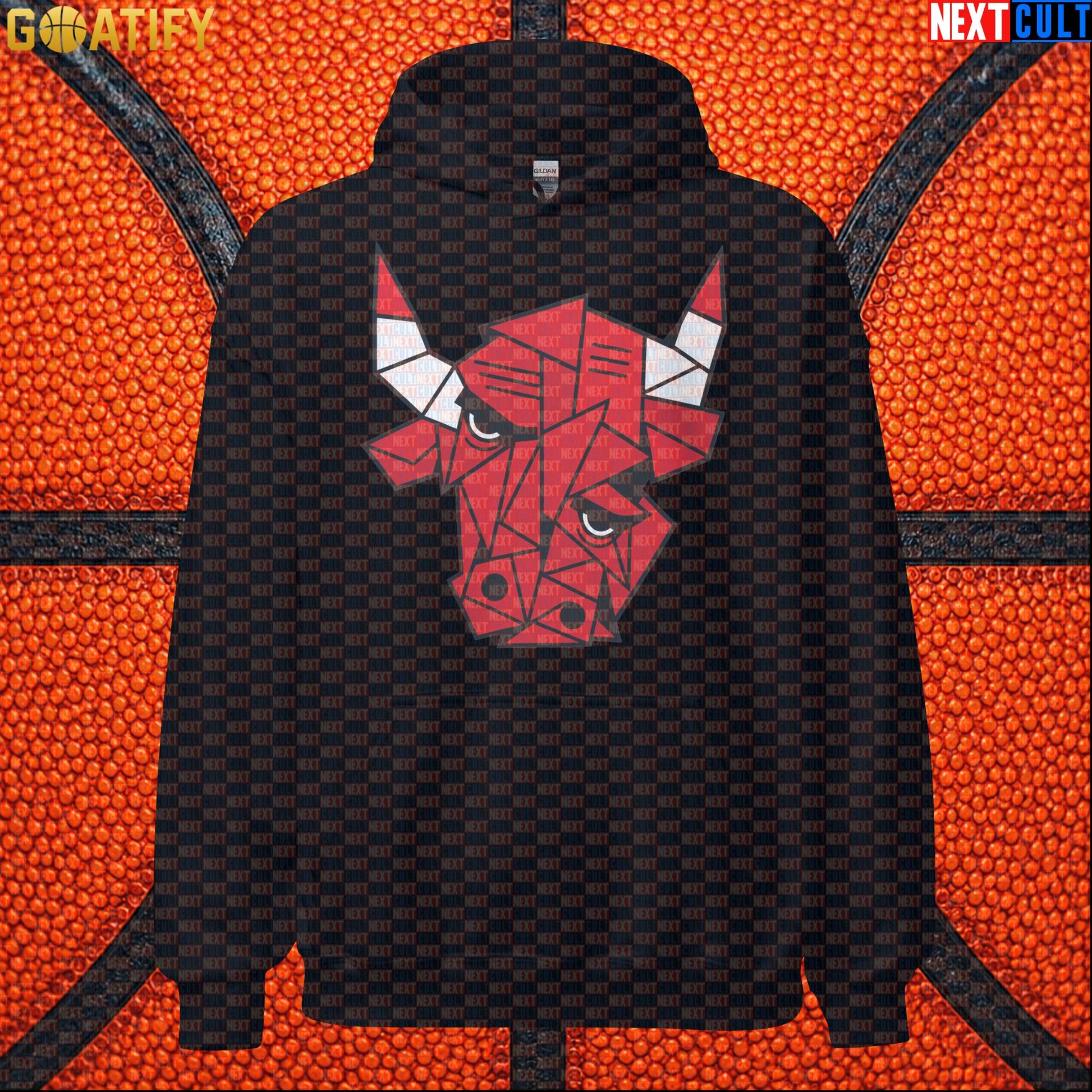 Chicago Bulls Meme Hoodie – Picasso Bulls Cubism Art Pullover for NBA Basketball Fans |  | ["Basketball", "Chicago Bulls", "NBA"]