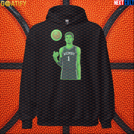 Basketball Hoodie Alien Wemby Sci-Fi Art for Spurs Fans, Streetwear, Game Days and NBA Gifts |  | ["Basketball", "France", "NBA", "San Antonio Spurs", "Victor Wembanyama", "Wemby"]