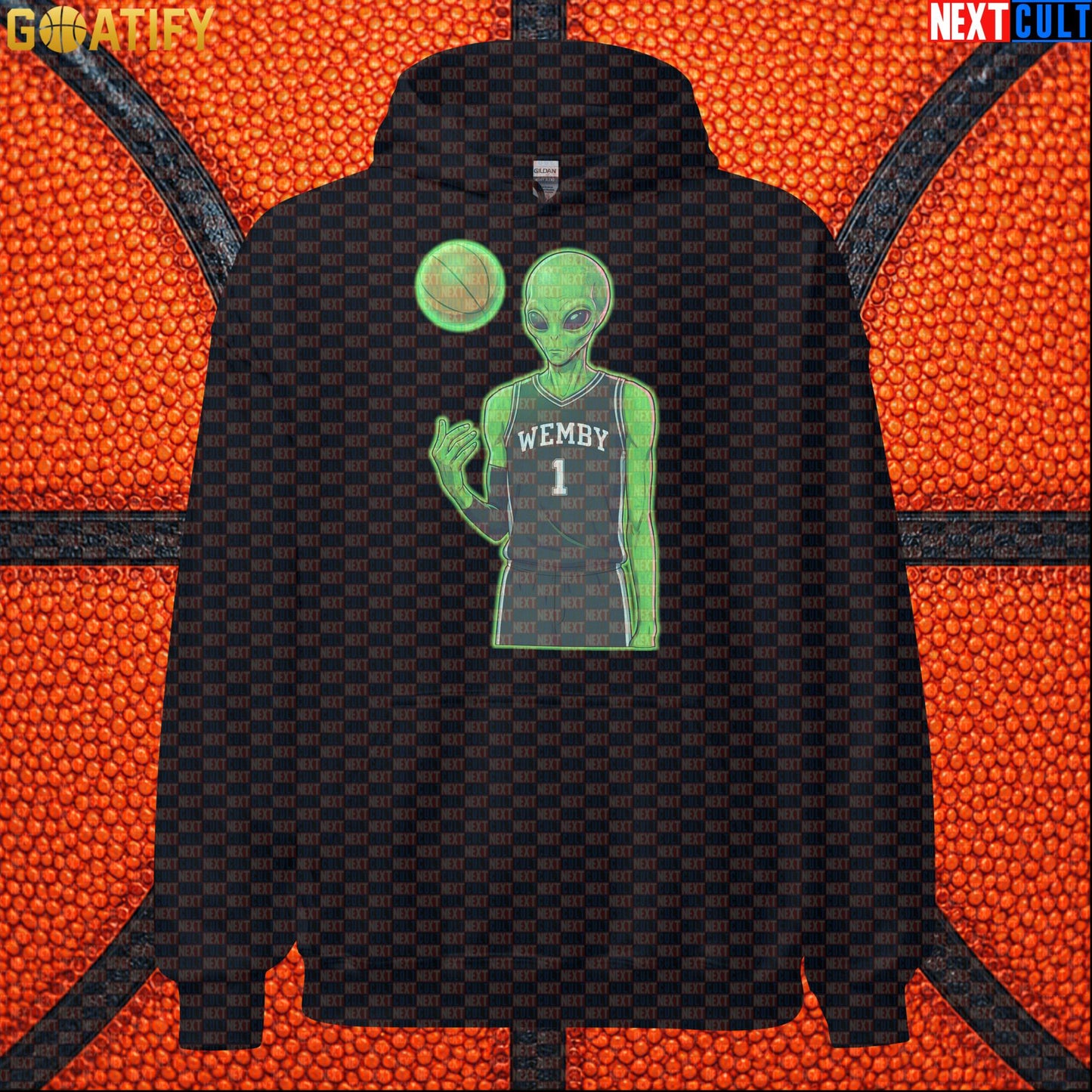 Basketball Hoodie Alien Wemby Sci-Fi Graphic for Spurs Fans, Victor Wembanyama Gift |  | ["Basketball", "France", "NBA", "San Antonio Spurs", "Victor Wembanyama", "Wemby"]