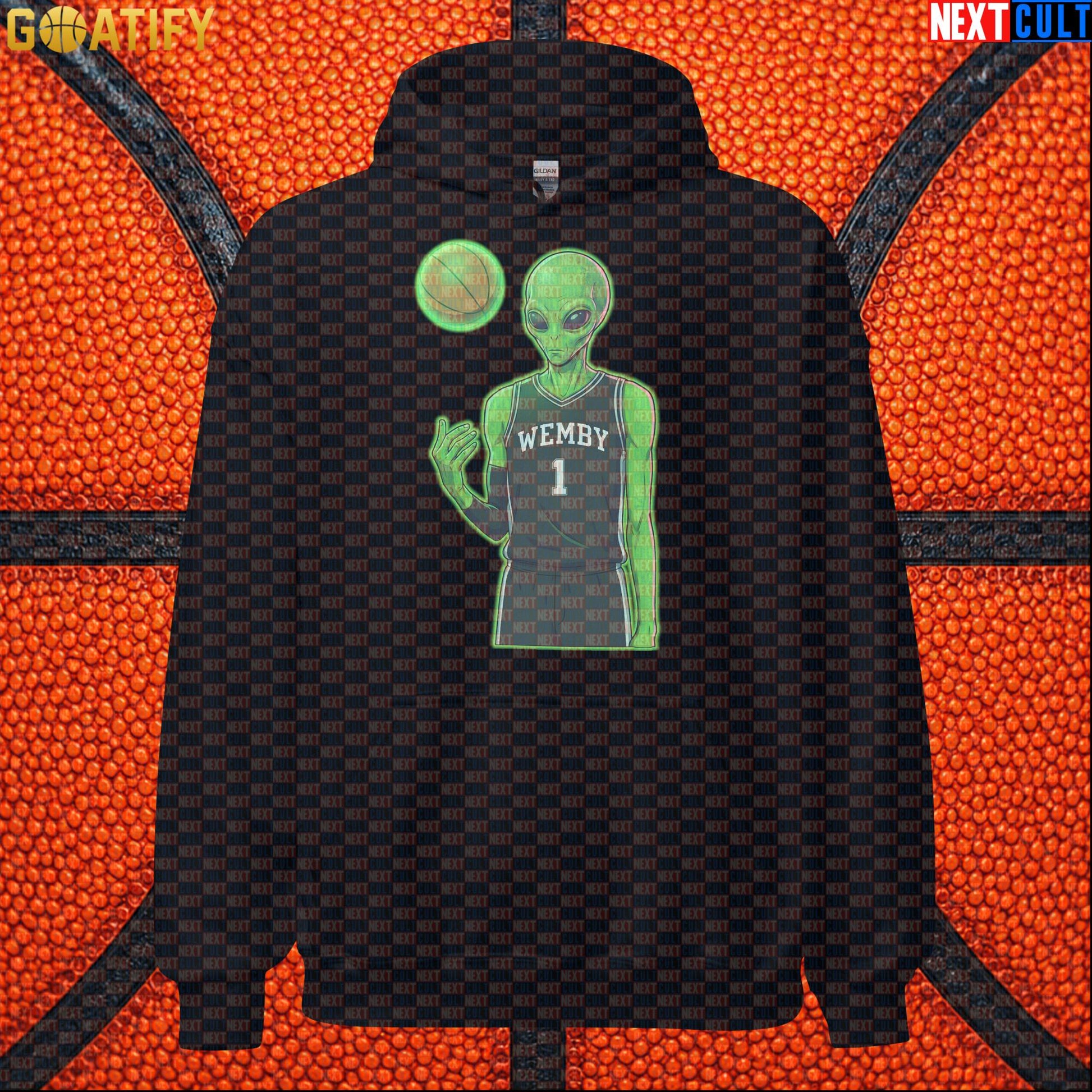 Basketball Hoodie Alien Wemby Sci-Fi Graphic for Spurs Fans, Victor Wembanyama Gift |  | ["Basketball", "France", "NBA", "San Antonio Spurs", "Victor Wembanyama", "Wemby"]