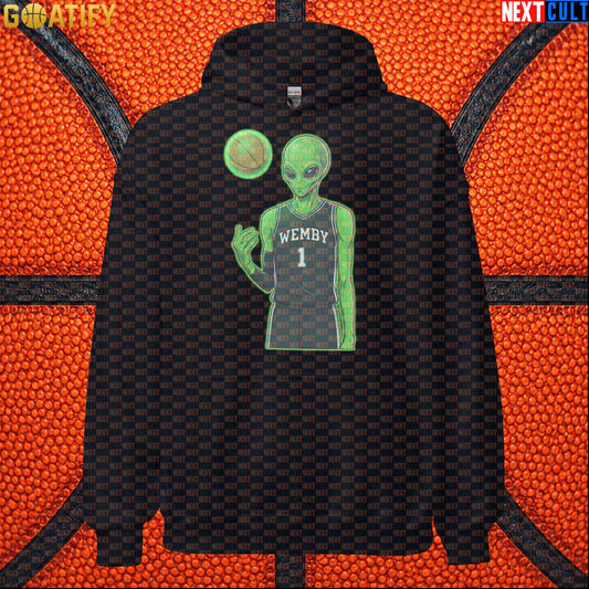 Basketball Hoodie Alien Wemby Sci-Fi Graphic for Spurs Fans, Victor Wembanyama Gift |  | ["Basketball", "France", "NBA", "San Antonio Spurs", "Victor Wembanyama", "Wemby"]