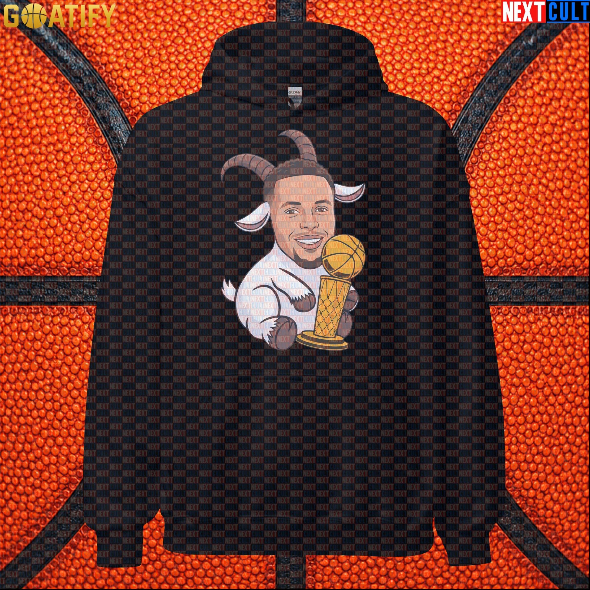 Basketball Hoodie Stephen Curry GOAT Champion Pullover for Warriors Fans & NBA Game Day | Hoodies | ["Basketball", "Golden State Warriors", "NBA", "NCB", "Stephen Curry"]