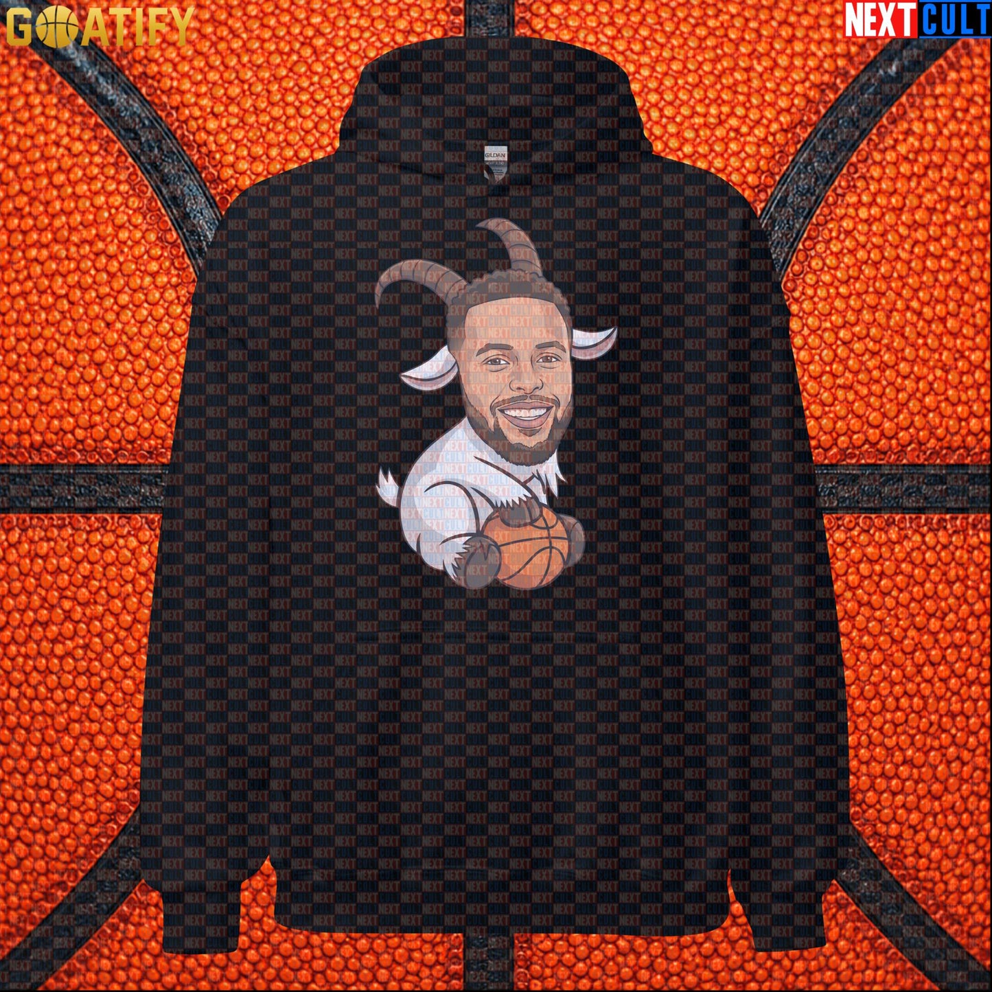 Stephen Curry Hoodie GOAT Basketball Pullover for Warriors Fans, Funny NBA Sports Gift | Hoodies | ["Basketball", "Golden State Warriors", "NBA", "NCB", "Stephen Curry"]