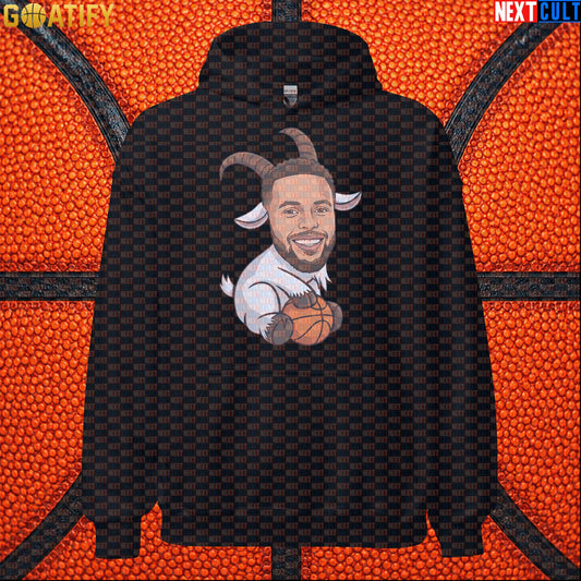 Stephen Curry Hoodie GOAT Basketball Pullover for Warriors Fans, Funny NBA Sports Gift | Hoodies | ["Basketball", "Golden State Warriors", "NBA", "NCB", "Stephen Curry"]