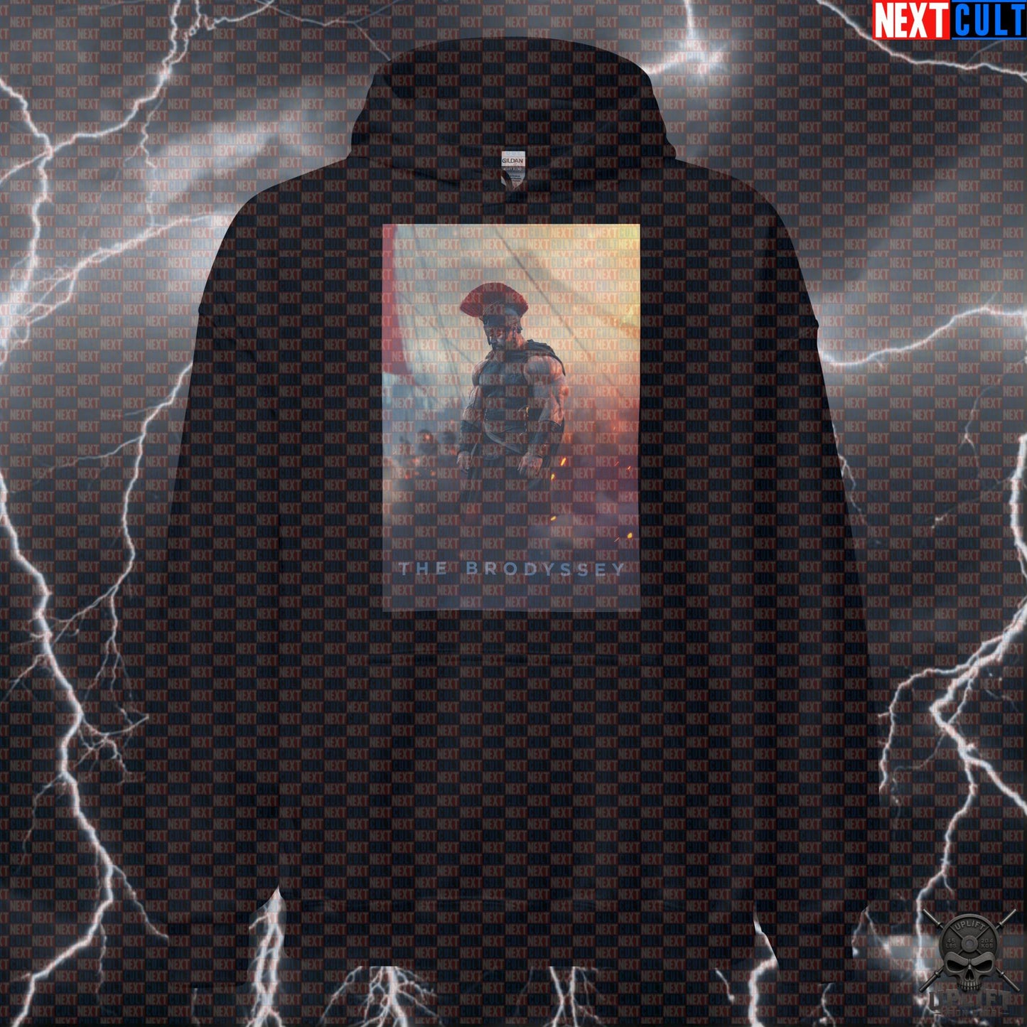 Hoodie The Brodyssey Greek Mythology Gym Parody for Lifters and Workout Legends | Hoodies | ["Ancient Greece", "Bodybuilding", "Films", "Fitness", "Gym", "Hardcore", "Matt Damon", "NCB", "Pump Cover", "Stoicism", "The Odyssey", "Workout"]