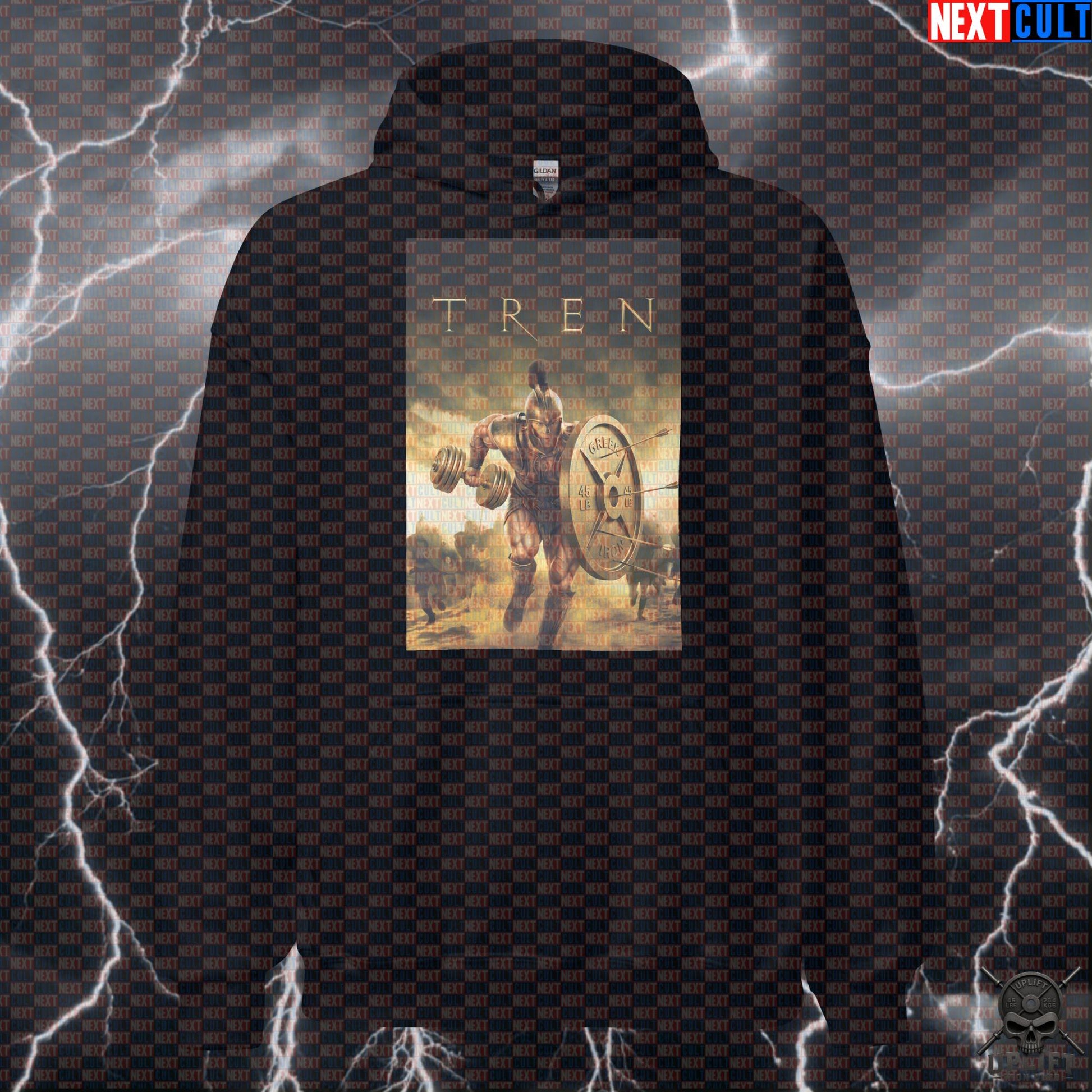 Hoodie Tren Troy Parody Pullover for Gymbro Lifters Achilles Greek Mythology Meme | Hoodies | ["Ancient Greece", "Bodybuilding", "Brad Pitt", "Films", "Fitness", "Gym", "NCB", "Not Natty", "Pump Cover", "Steroids", "Troy", "Workout"]
