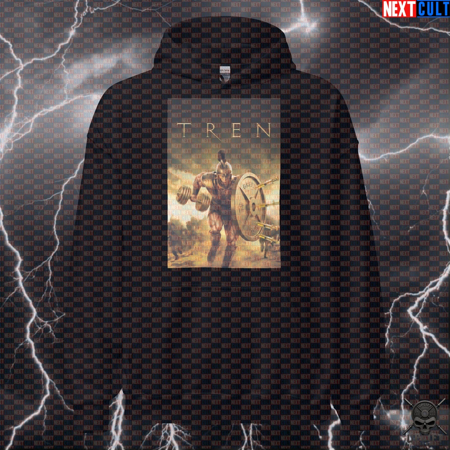 Hoodie Tren Troy Parody Pullover for Gymbros Achilles Greek Mythology Pump Cover | Hoodies | ["Ancient Greece", "Bodybuilding", "Brad Pitt", "Films", "Fitness", "Gym", "NCB", "Not Natty", "Pump Cover", "Steroids", "Troy", "Workout"]