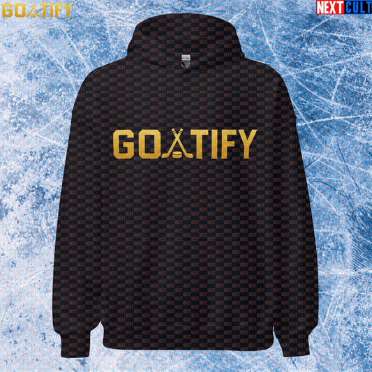 Hockey GOAT Hoodie GOATIFY Gold Logo Pullover for NHL Fans & Ice Hockey Gifts | Hoodies | ["Hockey", "NCB", "NHL"]