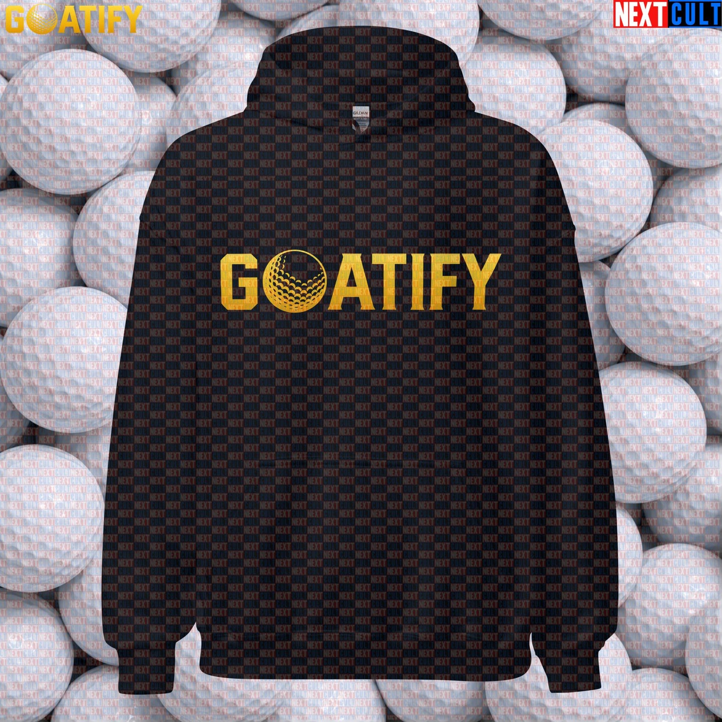 Golf GOAT Hoodie Golden Golf Ball Pullover for Golfers, Sports Fans & Gifts | GOATIFY | Hoodies | ["Golf", "NCB", "PGA"]