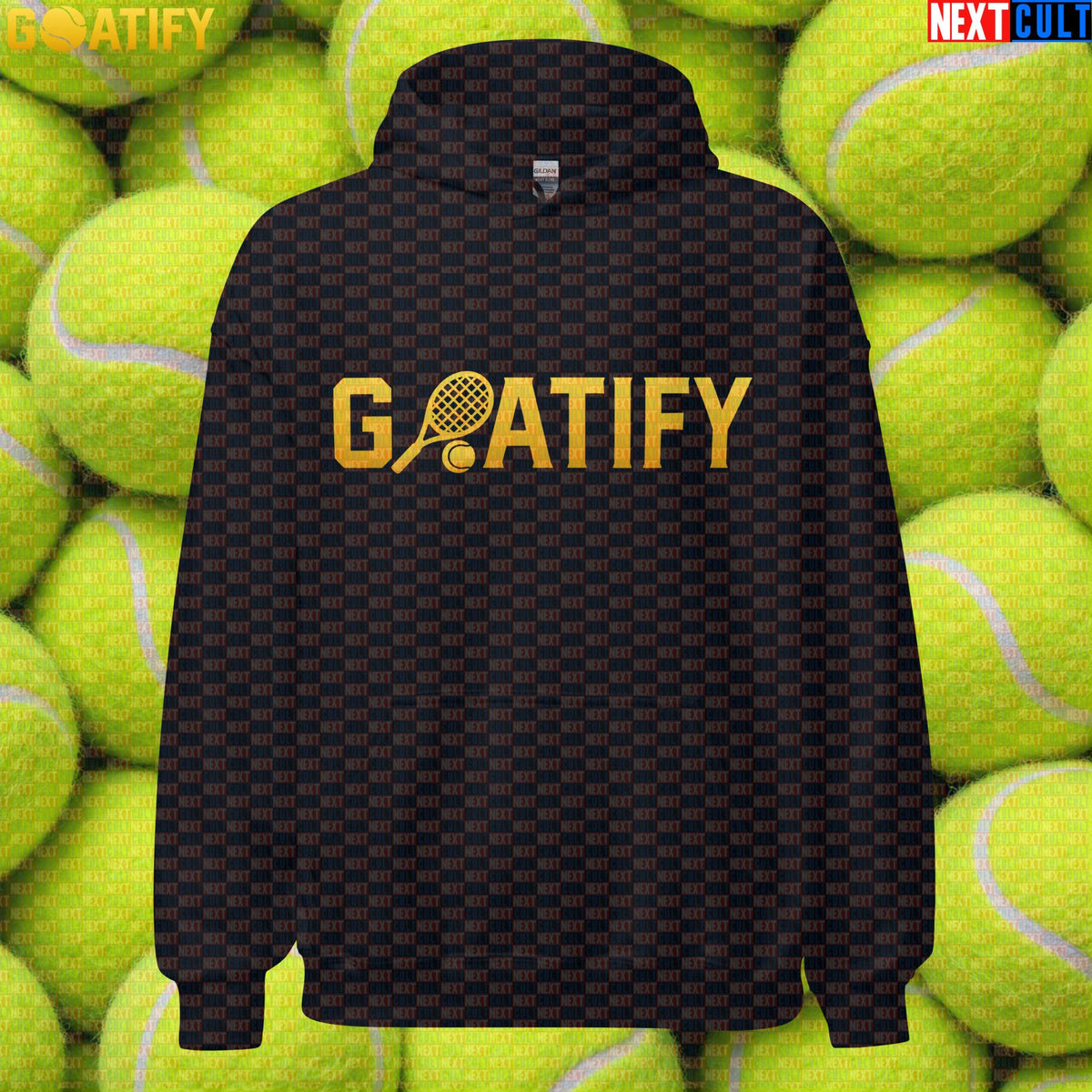 Tennis GOAT Hoodie Golden Racket & Ball Pullover for Players, Fans & Gifts | GOATIFY | Hoodies | ["NCB", "Tennis"]