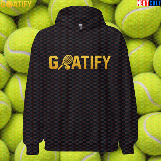 Tennis GOAT Hoodie Golden Racket & Ball Pullover for Players, Fans & Gifts | GOATIFY | Hoodies | ["NCB", "Tennis"]
