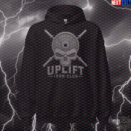 Hoodie Skull Gym Pullover for Lifters Heavy Weights Training Uplift Iron Club Hoodies Next Cult Brand