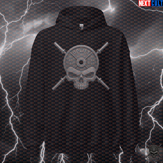 Gym Hoodie Skull Weightlifting Pullover for Powerlifters Bodybuilders Uplift Iron Club Hoodies Next Cult Brand