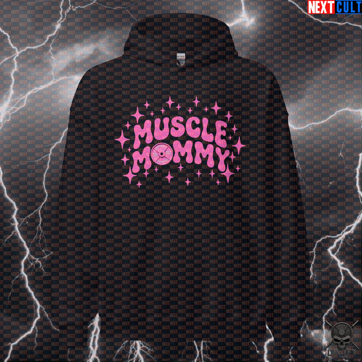 Muscle Mommy Hoodie Pink Gym Graphic for Women, Female Lifters & Strength Training | Hoodies | ["Bodybuilding", "Fitness", "Gym", "Gym Girl", "Muscle Mommy", "NCB", "Powerlifting", "Pump Cover", "Workout"]