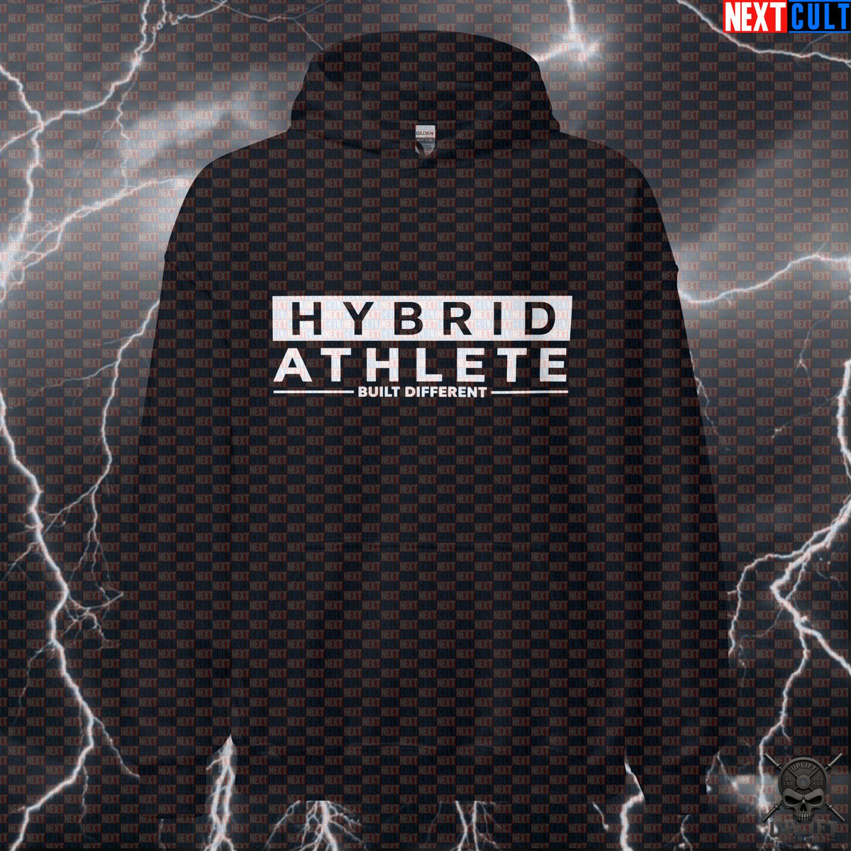 Hybrid Athlete Hoodie – Built Different Gym Pullover for HYROX, CrossFit & Spartan Athletes | Hoodies | ["CrossFit", "Fitness", "Gym", "Hybrid Athlete", "HYROX", "NCB", "Pump Cover", "Workout"]