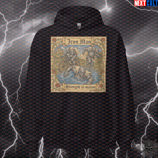 Hybrid Athlete Hoodie – Iron Man Medieval Triathlon Pullover for Endurance Training Hoodies Next Cult Brand