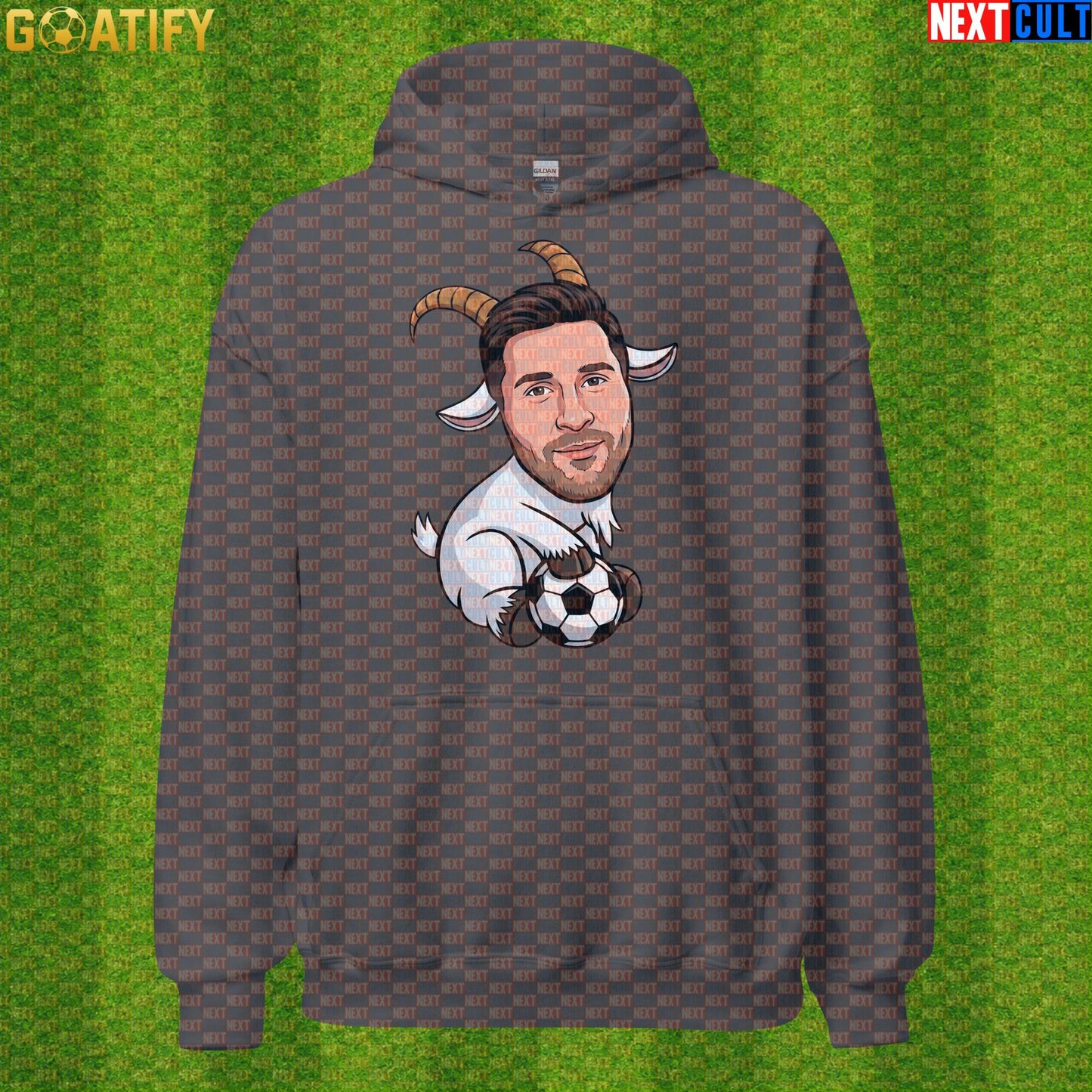 Lionel Messi Hoodie - Funny GOAT Soccer Pullover Gift for Argentina World Cup Football Fans |  | ["Argentina", "Barcelona", "Football", "Inter Miami", "Lionel Messi", "Soccer"]