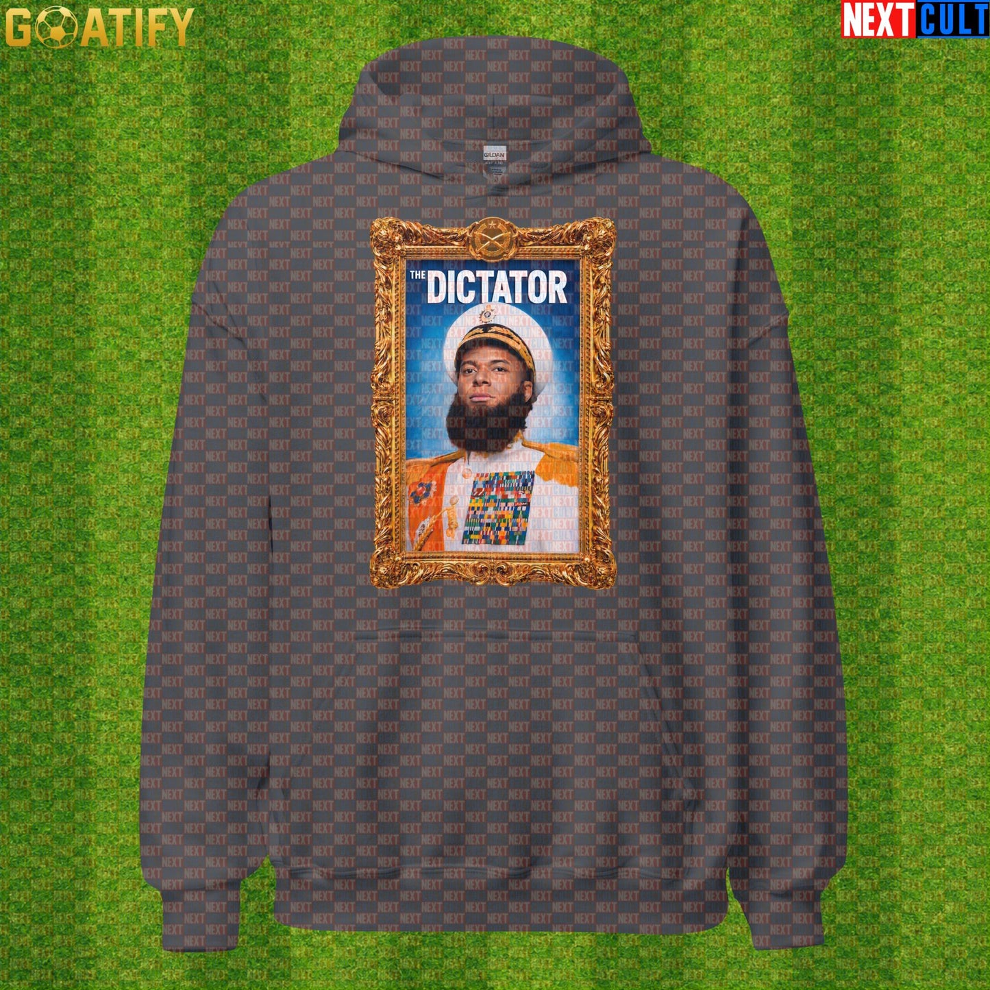 Kylian Mbappe Hoodie – The Dictator Football Meme Pullover for Real Madrid Supporters Charcoal Next Cult Brand