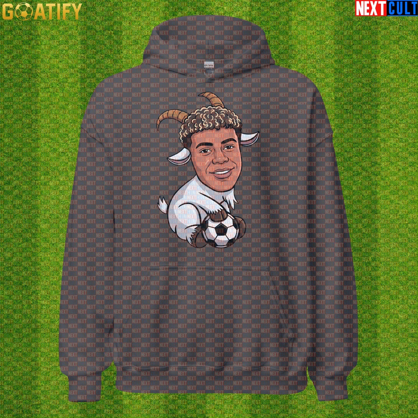Lamine Yamal Hoodie – Baby GOAT Soccer Pullover for Spain Fans and World Cup Nights Charcoal Next Cult Brand