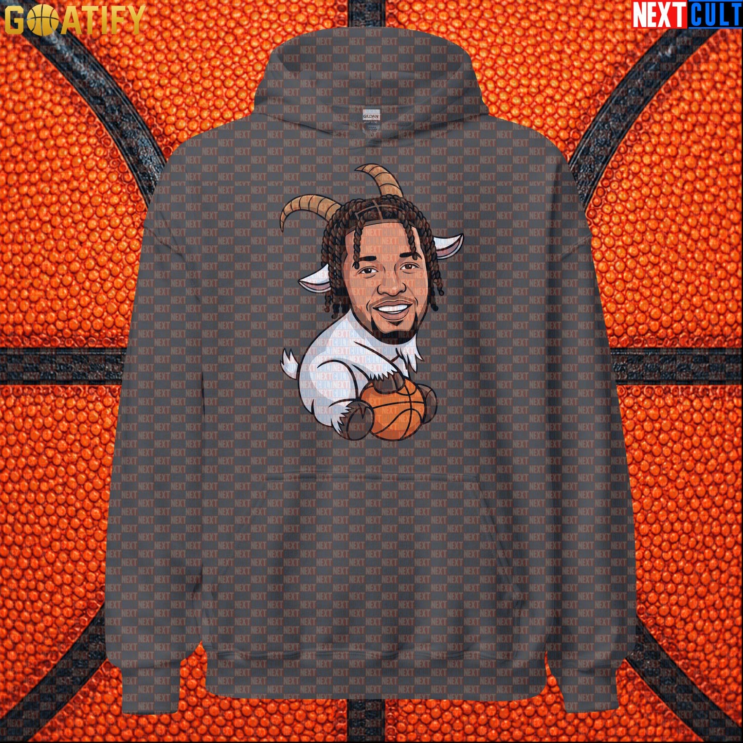 Jalen Brunson Hoodie – Champion GOAT Pullover for Knicks Fans and NYC Basketball Style Charcoal Next Cult Brand