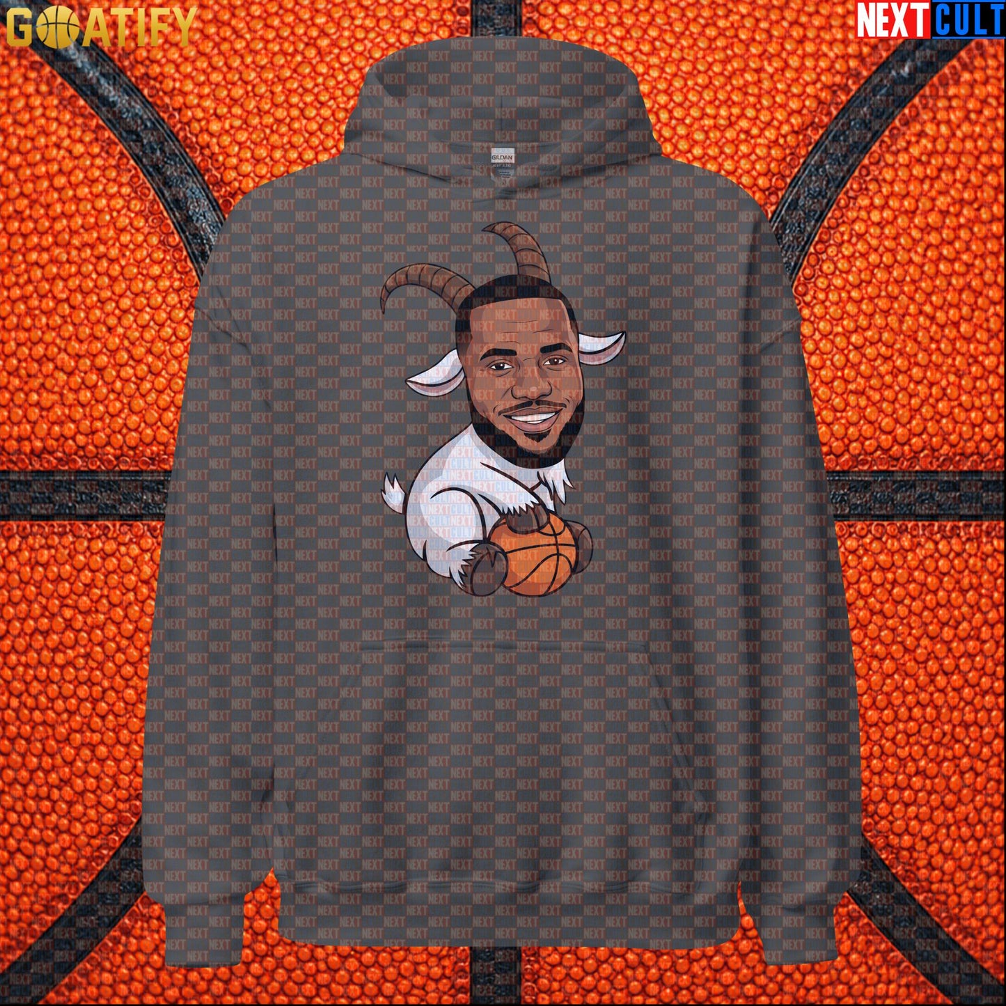 LeBron James Hoodie – LeGOAT Basketball Meme Pullover for NBA Fans and Streetwear |  | ["Basketball", "Cleveland Cavaliers", "LeBron James", "Los Angeles Lakers", "Miami Heat", "NBA"]