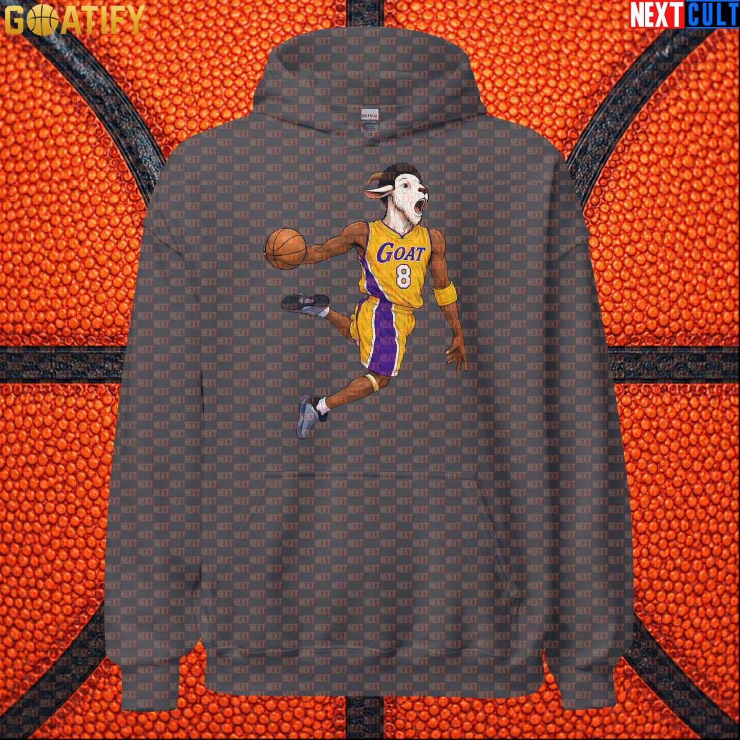 Kobe Bryant Hoodie – Young Kobe No. 8 Dunking GOAT Pullover for Lakers Basketball Fans |  | ["Basketball", "Kobe Bryant", "Los Angeles Lakers", "NBA"]