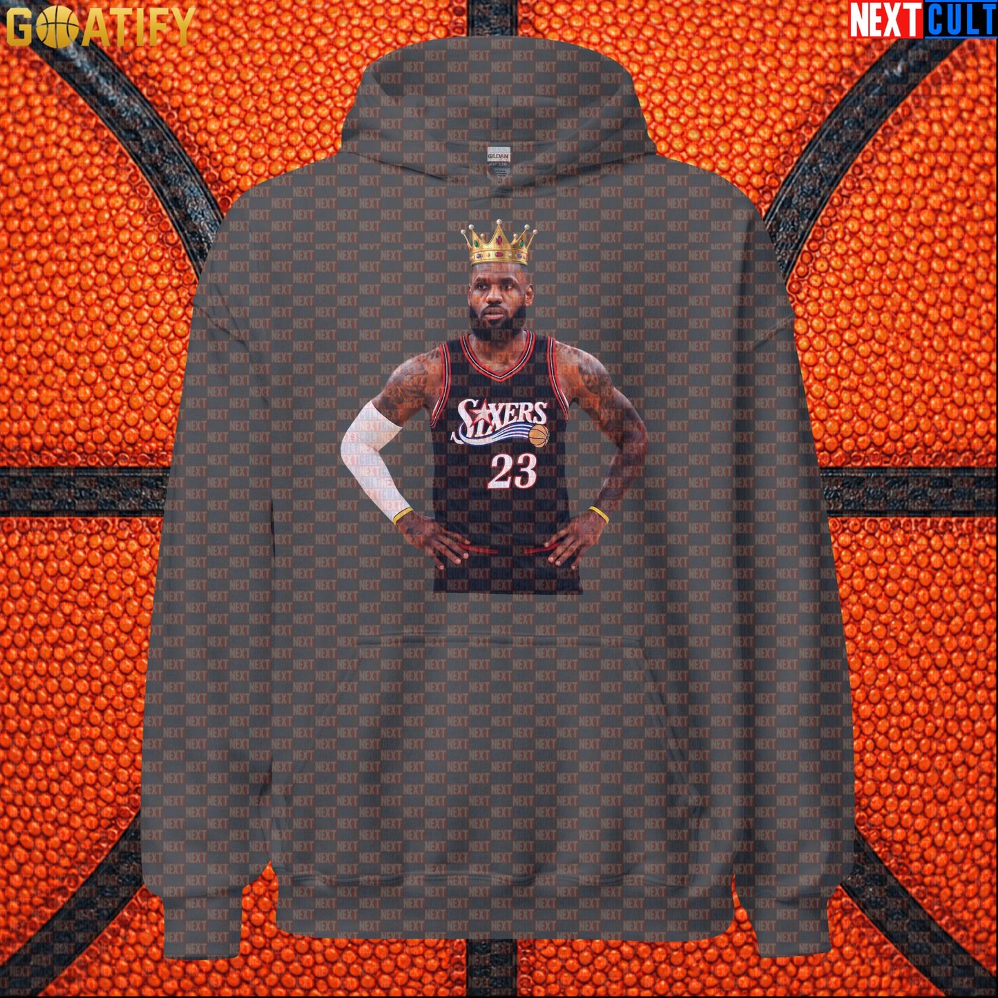 LeBron James Hoodie – King of Philadelphia 76ers Basketball Pullover for NBA Fans & Gifts |  | ["Basketball", "LeBron James", "NBA", "Philadelphia 76ers"]