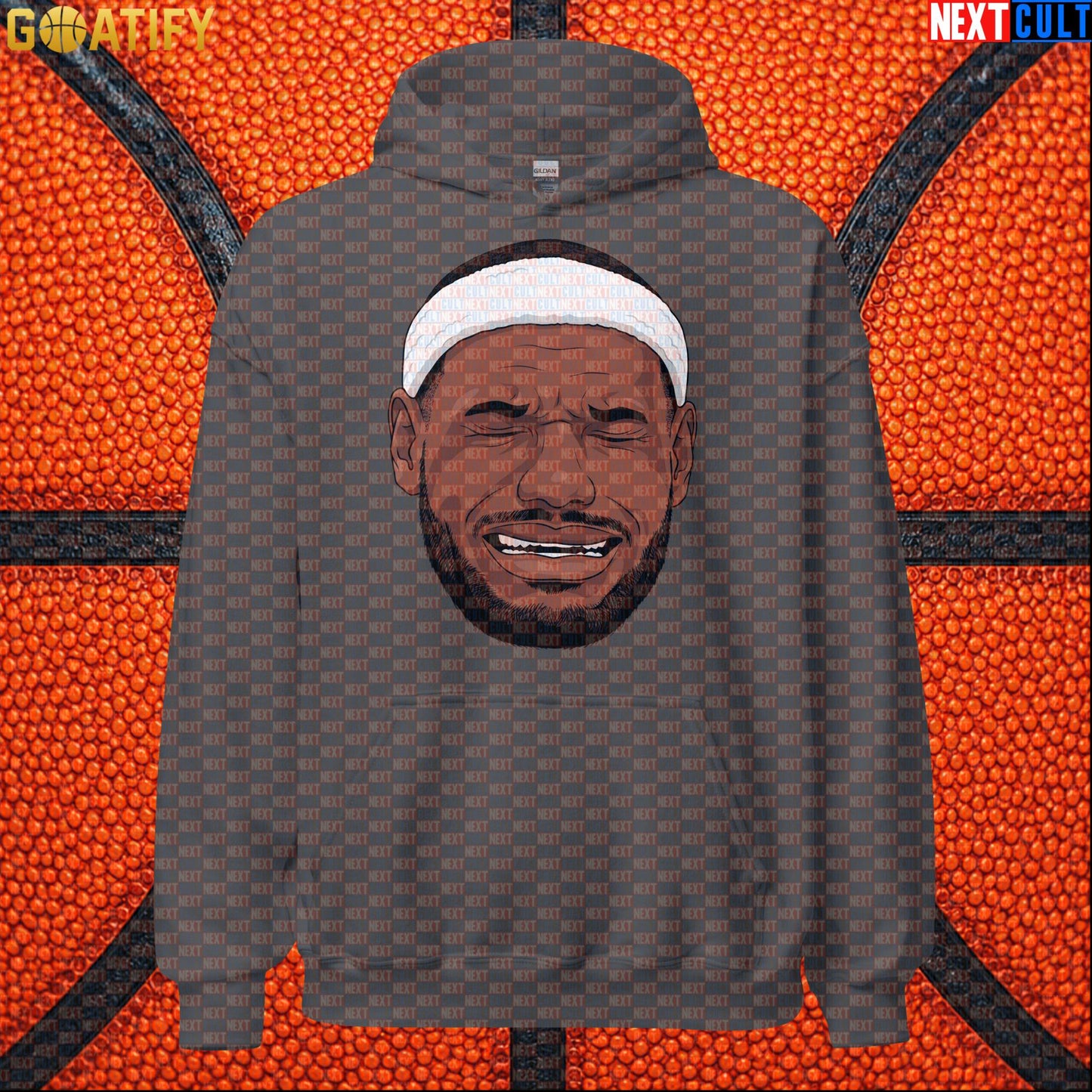 Crying LeBron Meme Hoodie – Funny NBA Basketball Pullover Game Day Gift for Sports Fans |  | ["Basketball", "LeBron James", "NBA"]