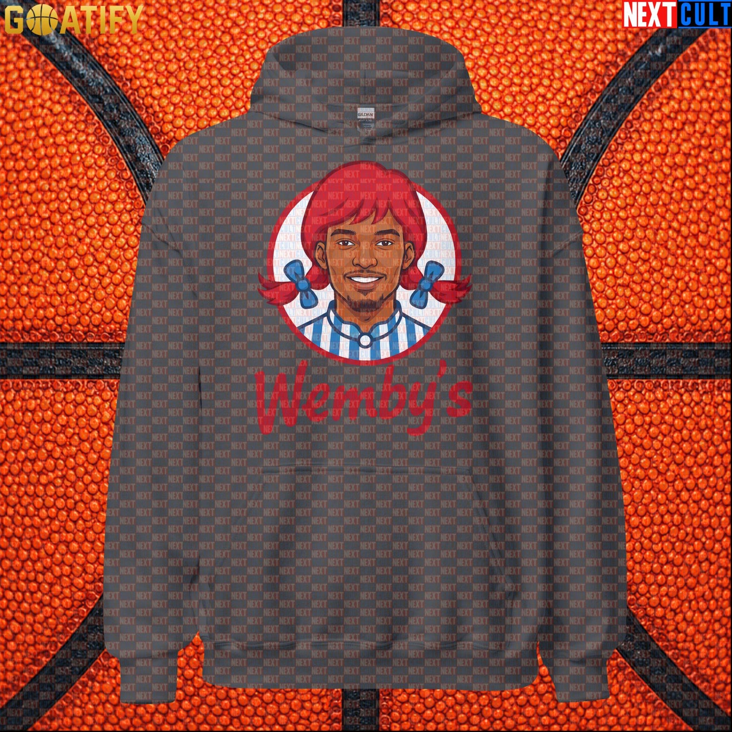 Basketball Hoodie Wemby's Fast Food Meme for Wemby Fans, NBA Games and Novelty Gifts |  | ["Basketball", "France", "NBA", "San Antonio Spurs", "Victor Wembanyama", "Wemby"]