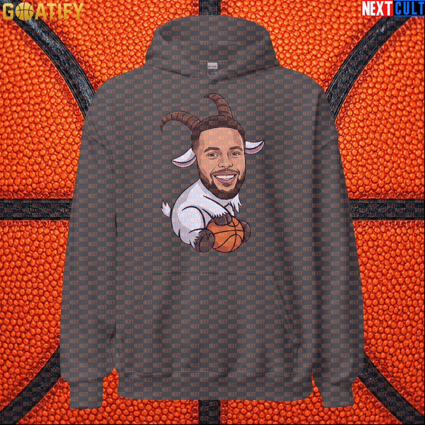 Stephen Curry Hoodie GOAT Basketball Pullover for Warriors Fans, Funny NBA Sports Gift | Hoodies | ["Basketball", "Golden State Warriors", "NBA", "NCB", "Stephen Curry"]