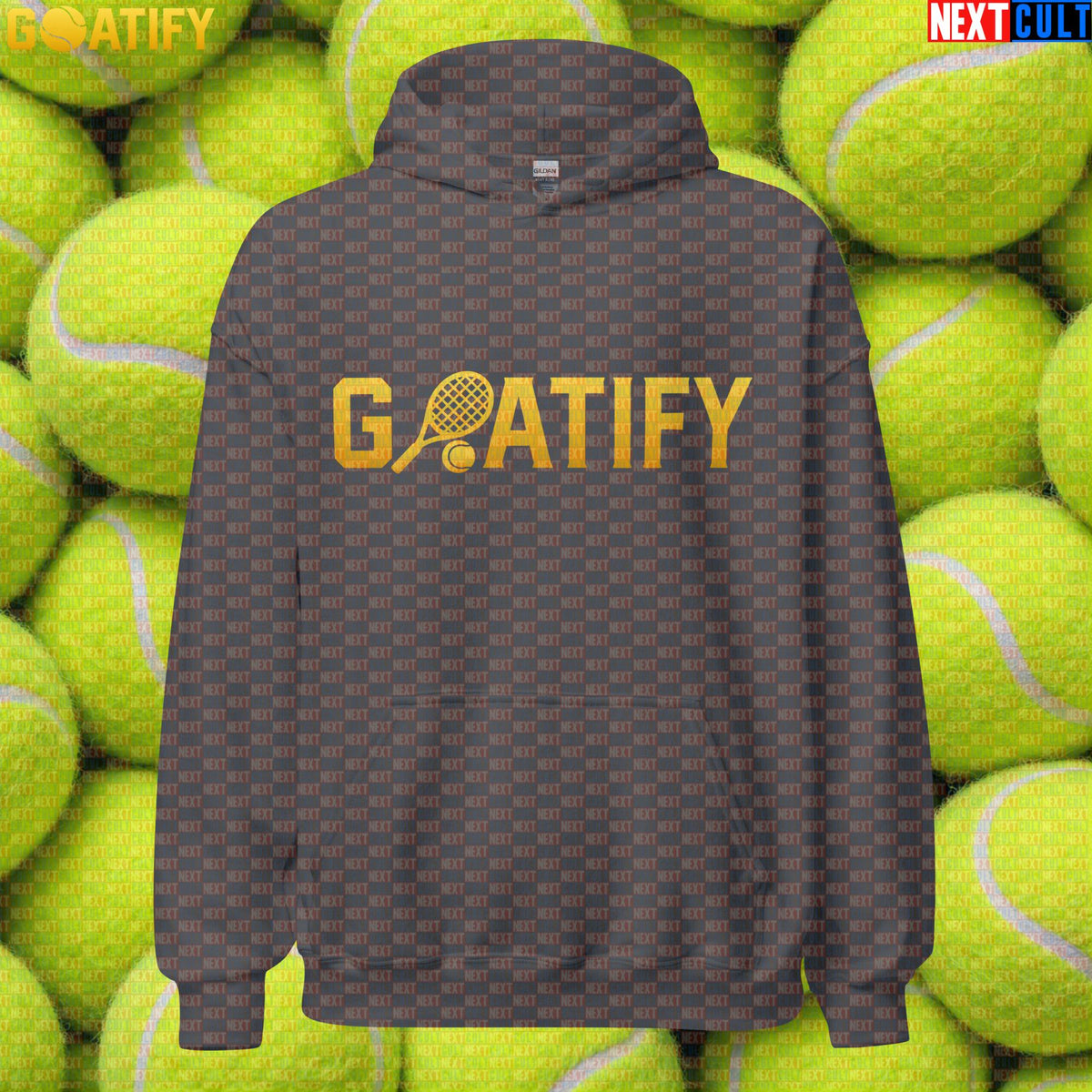 Tennis GOAT Hoodie Golden Racket & Ball Pullover for Players, Fans & Gifts | GOATIFY | Hoodies | ["NCB", "Tennis"]