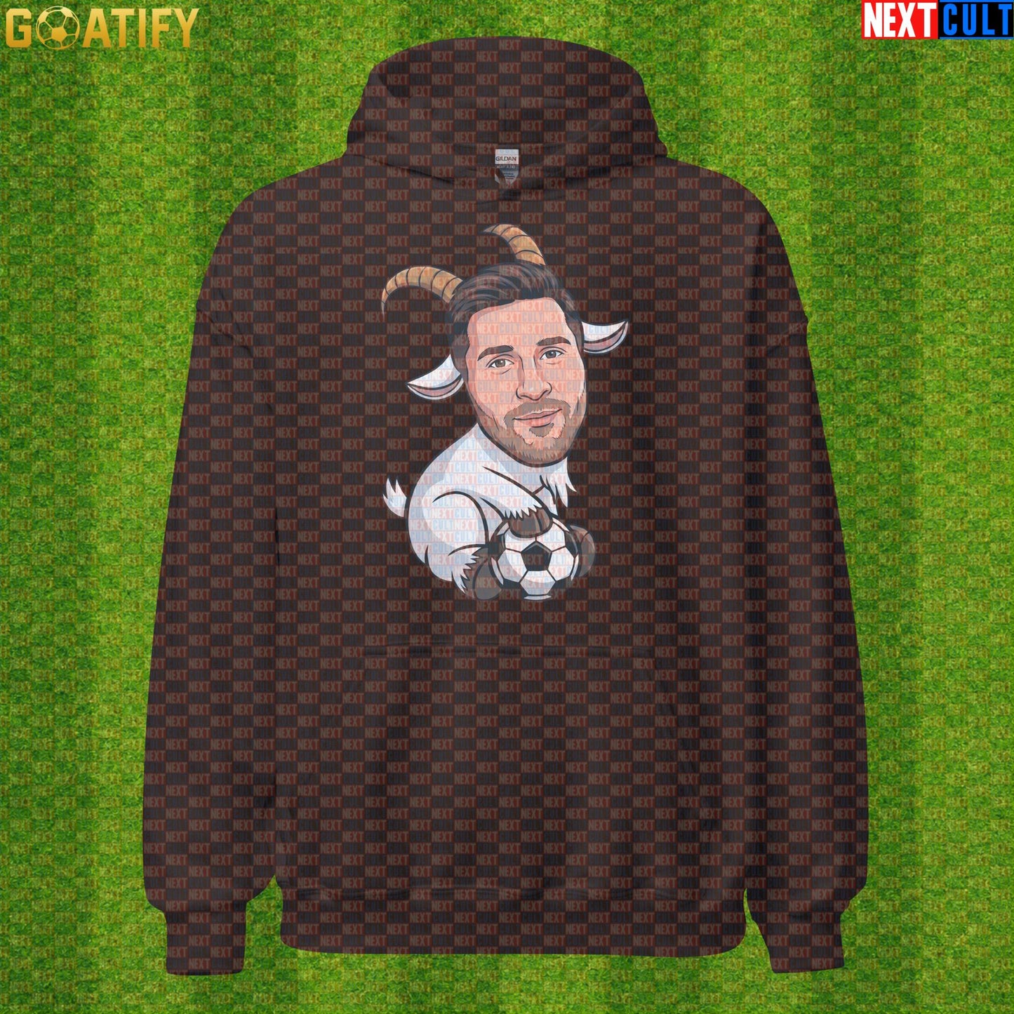 Lionel Messi Hoodie - Funny GOAT Soccer Pullover Gift for Argentina World Cup Football Fans |  | ["Argentina", "Barcelona", "Football", "Inter Miami", "Lionel Messi", "Soccer"]