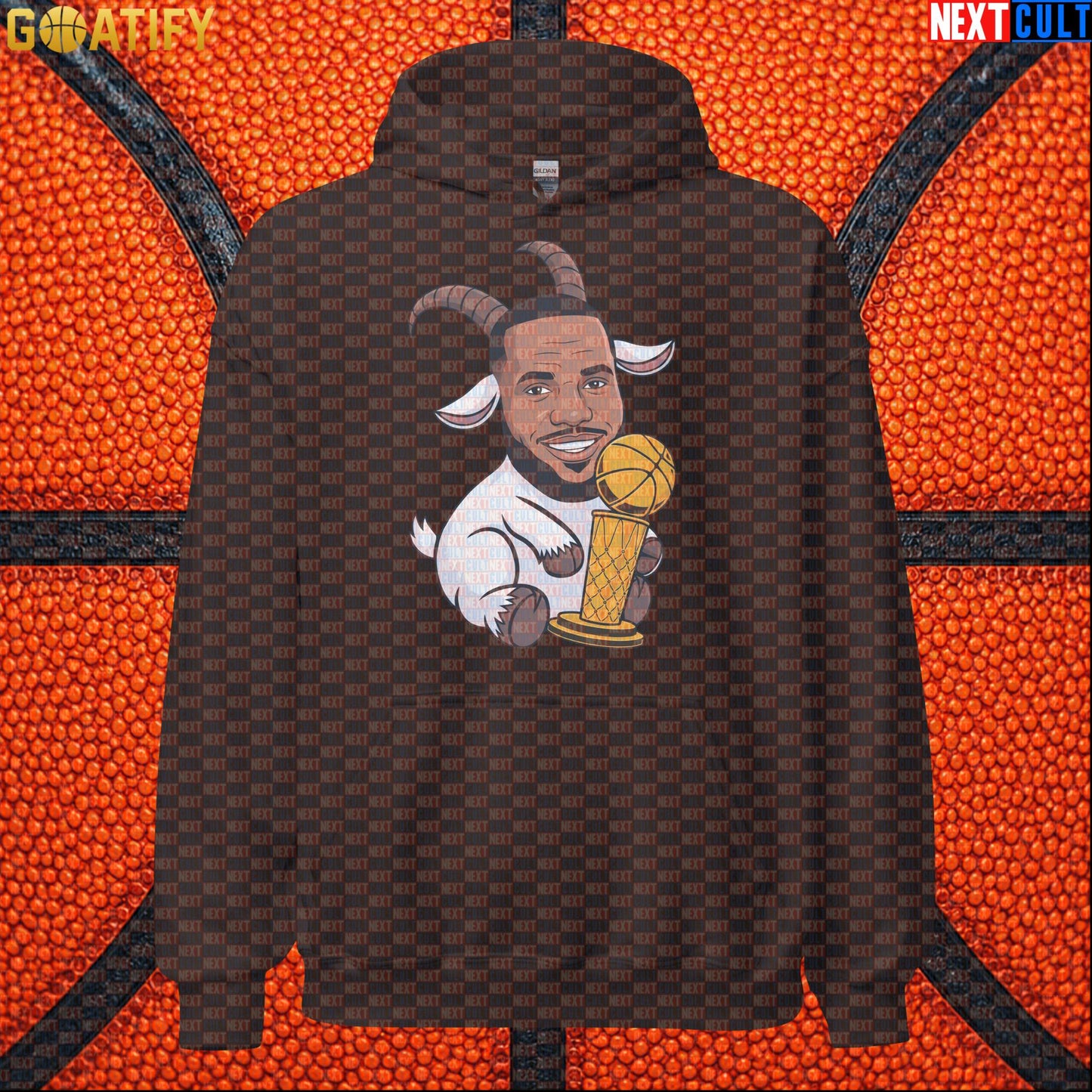 LeBron James Hoodie – LeGOAT Champion Pullover for Basketball Fans and NBA Game Days |  | ["Basketball", "Cleveland Cavaliers", "LeBron James", "Los Angeles Lakers", "Miami Heat", "NBA"]