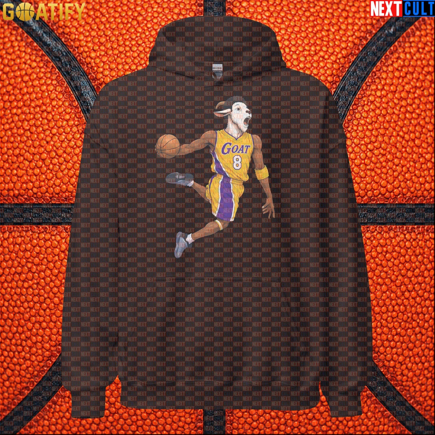 Kobe Bryant Hoodie – Young Kobe No. 8 Dunking GOAT Pullover for Lakers Basketball Fans |  | ["Basketball", "Kobe Bryant", "Los Angeles Lakers", "NBA"]